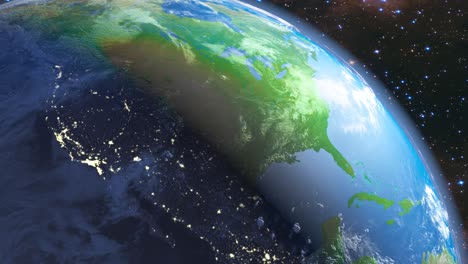 space view of the usa