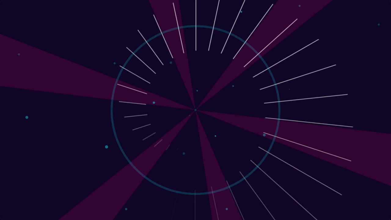 Abstract Motion Graphics with Rotating Circular Lines and Geometric Patterns