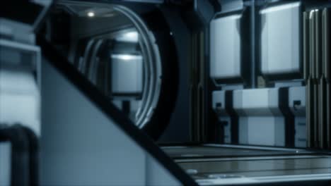 futuristic sci fi spaceship interior