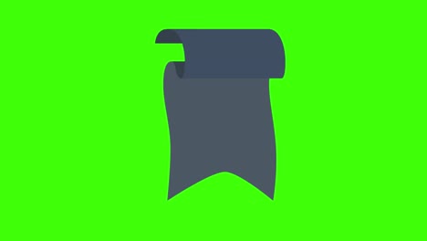 sticker icon of a gray blank sign on a green screen in 4k