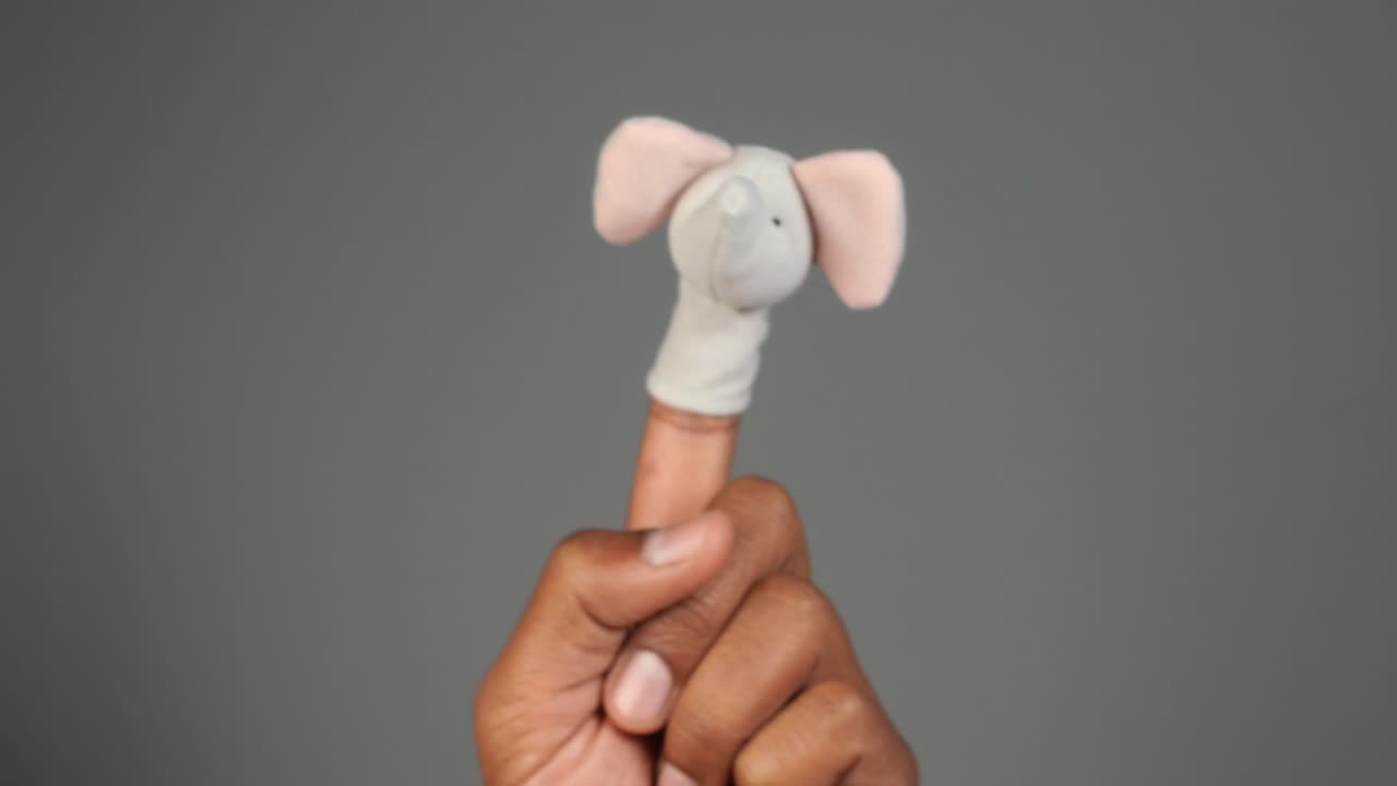 손가락 인형 코끼리