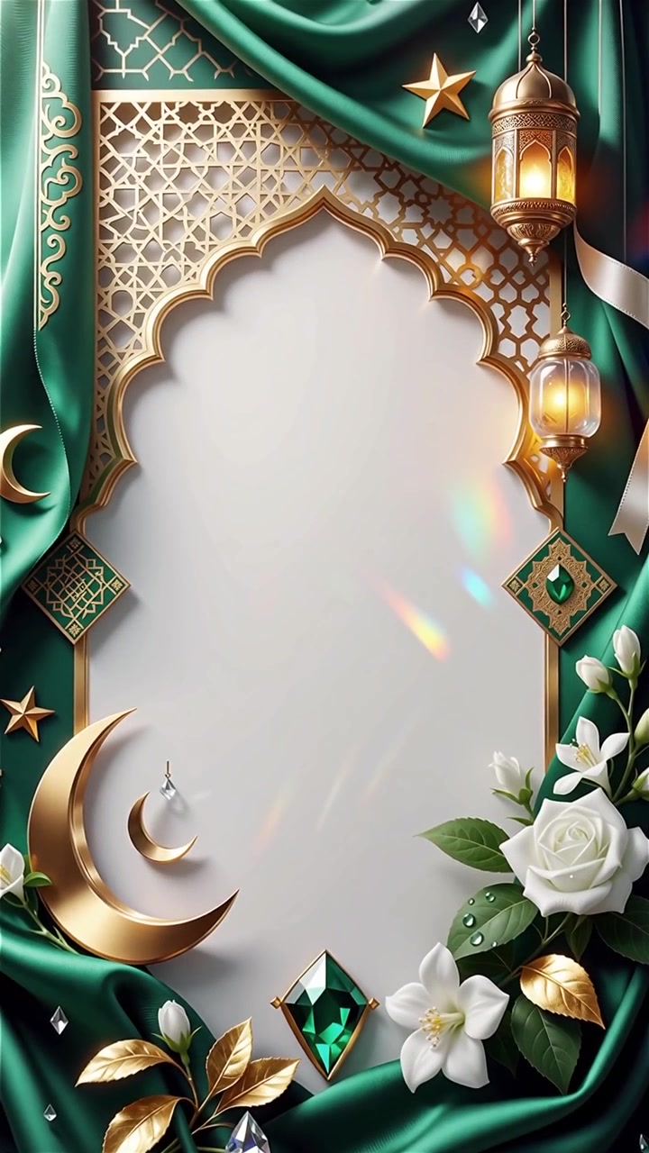 Compleanno del Profeta Maometto Mawlid al-Nabi Sfondo Islamico