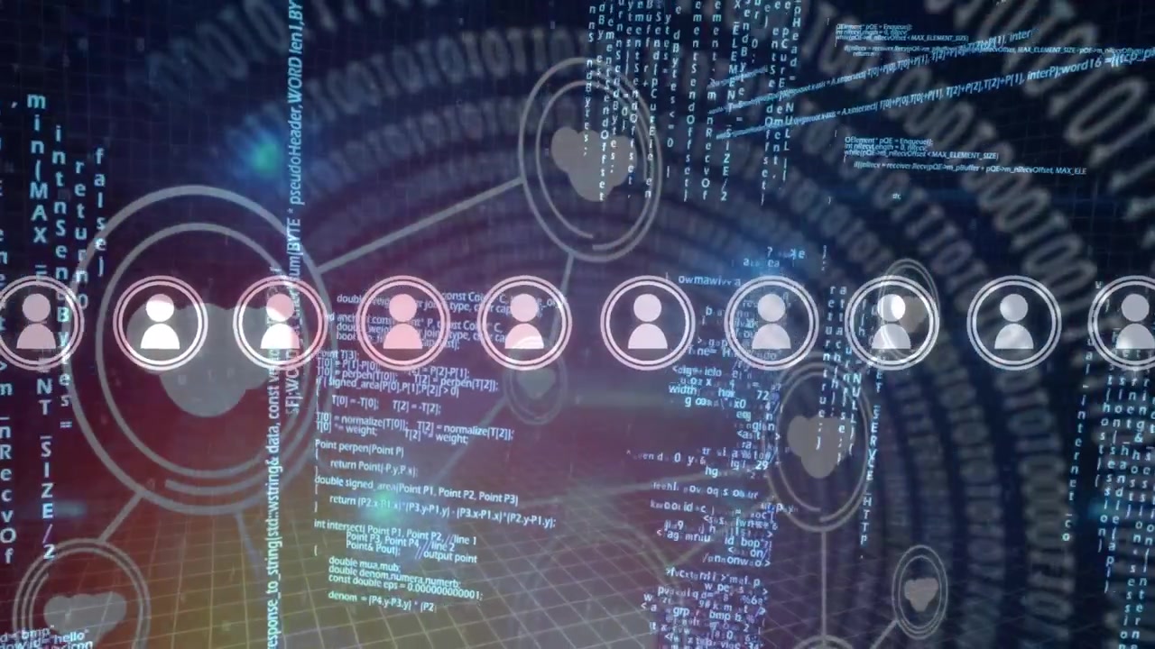 Animation of data processing over network of connections