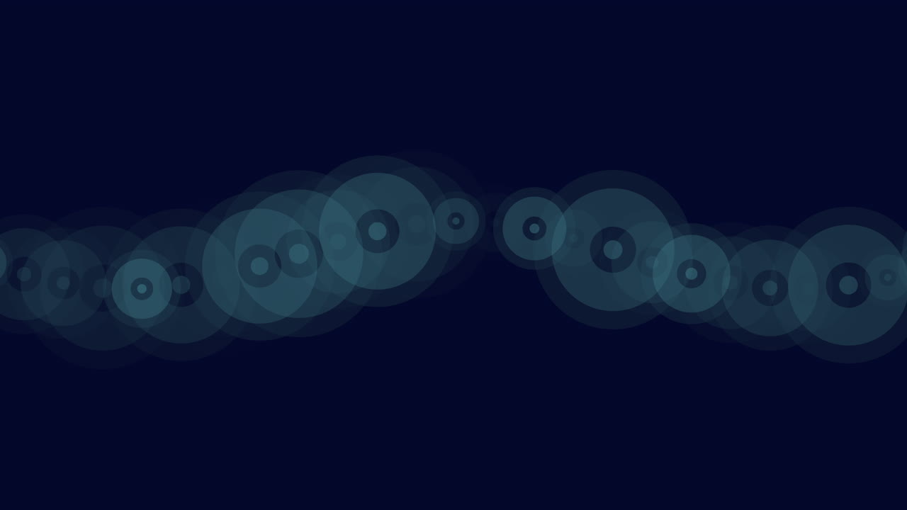 Mesmerizing green circle patterns on dark background