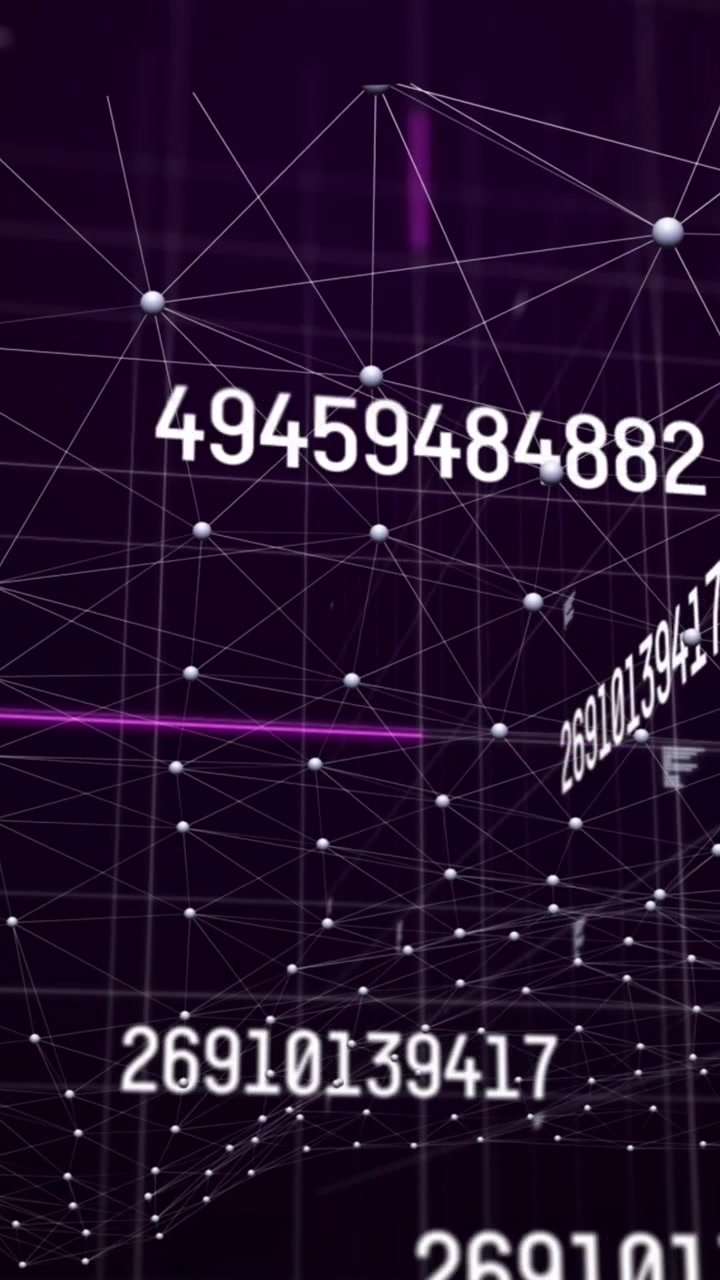 Animation of network of connections over data processing