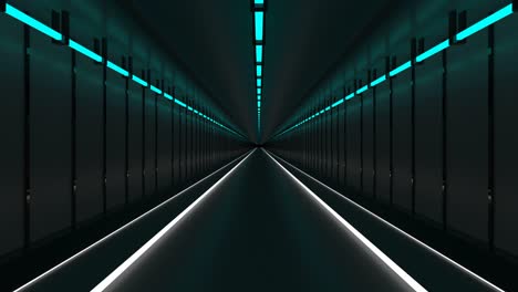 technological looped abstract background hallway tunnel