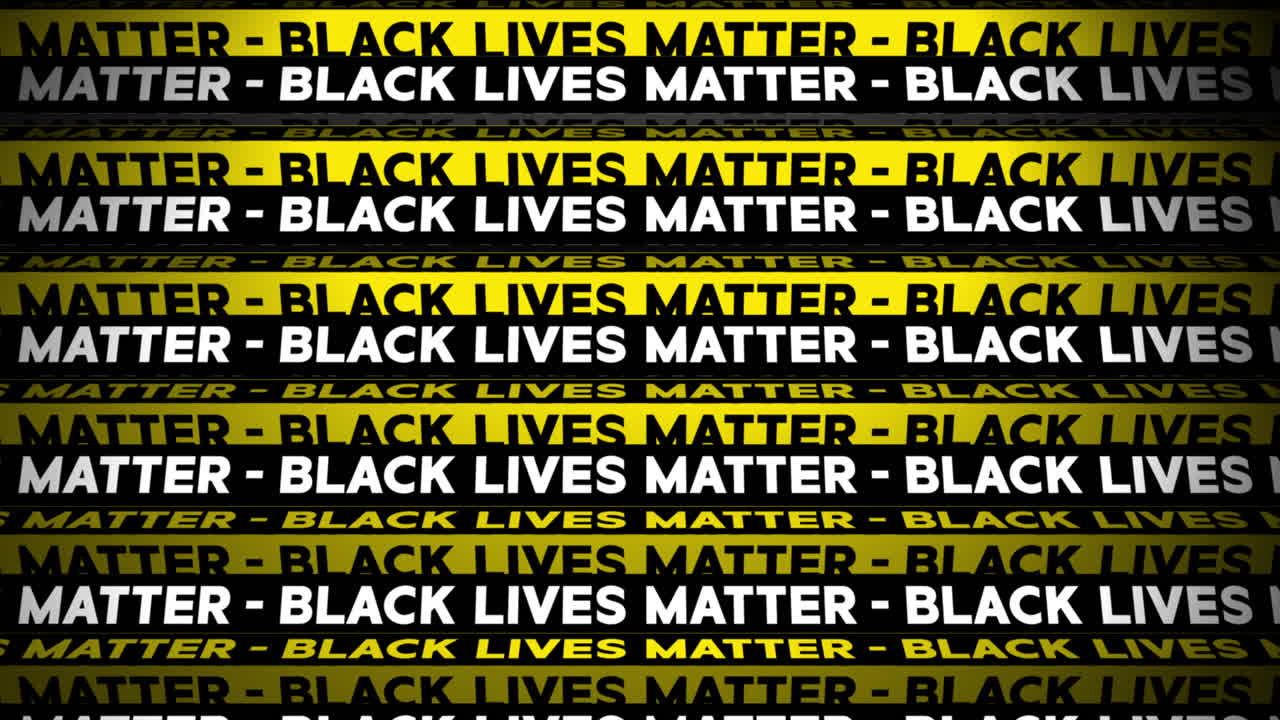 3d 검은 생명이 중요하다 모션 그래픽