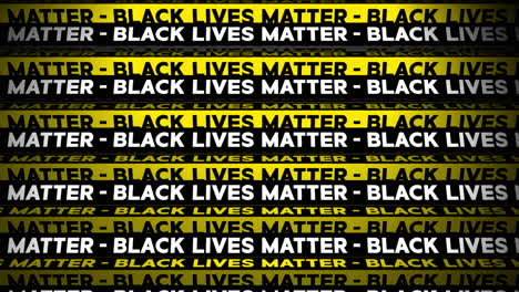 3d black lives matter motion graphic