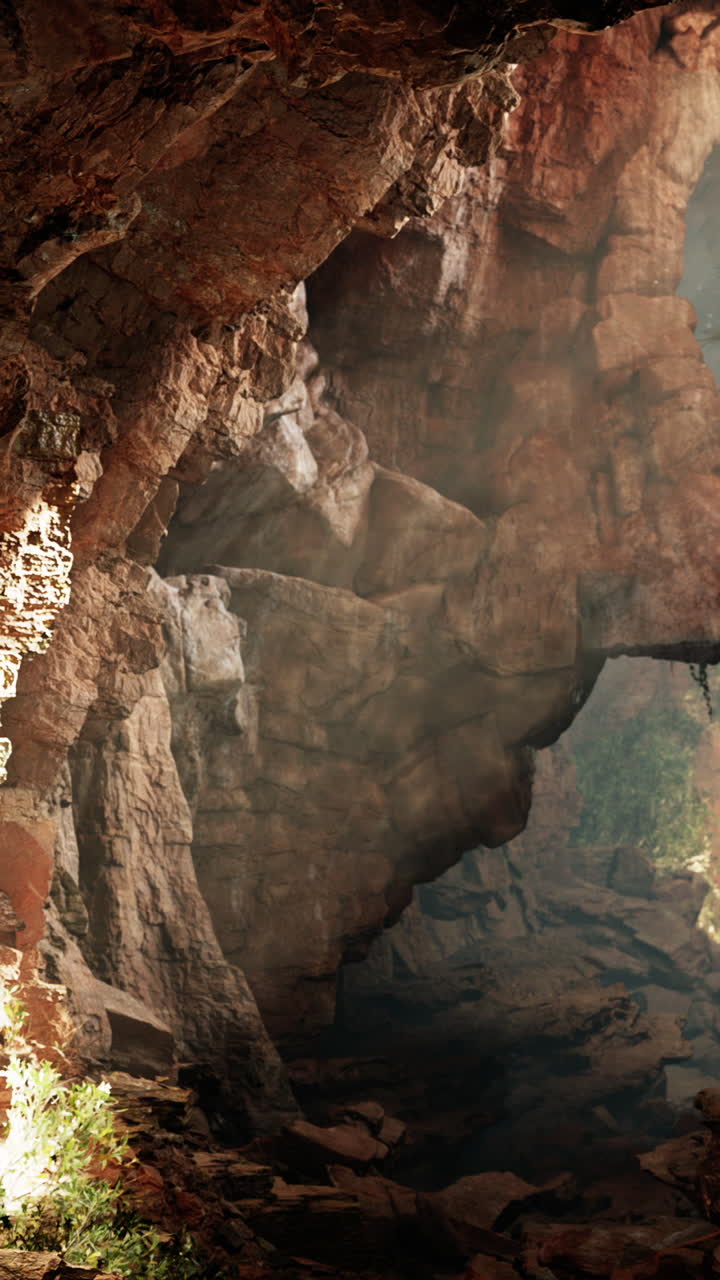 una mirada dentro de una cueva misteriosa