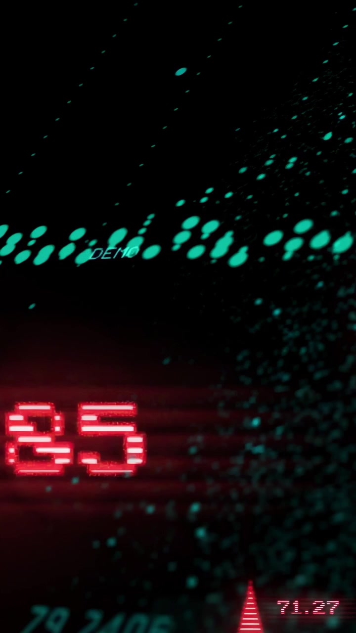 Vertical video: Teal dotted trend line shifting after data pulse, red arrows rising, marking peaks