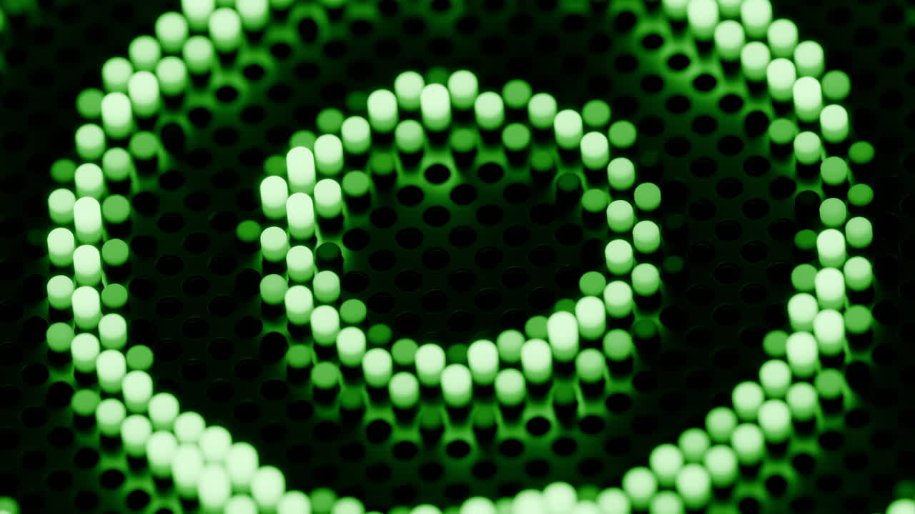 Abstract Green Light Pattern