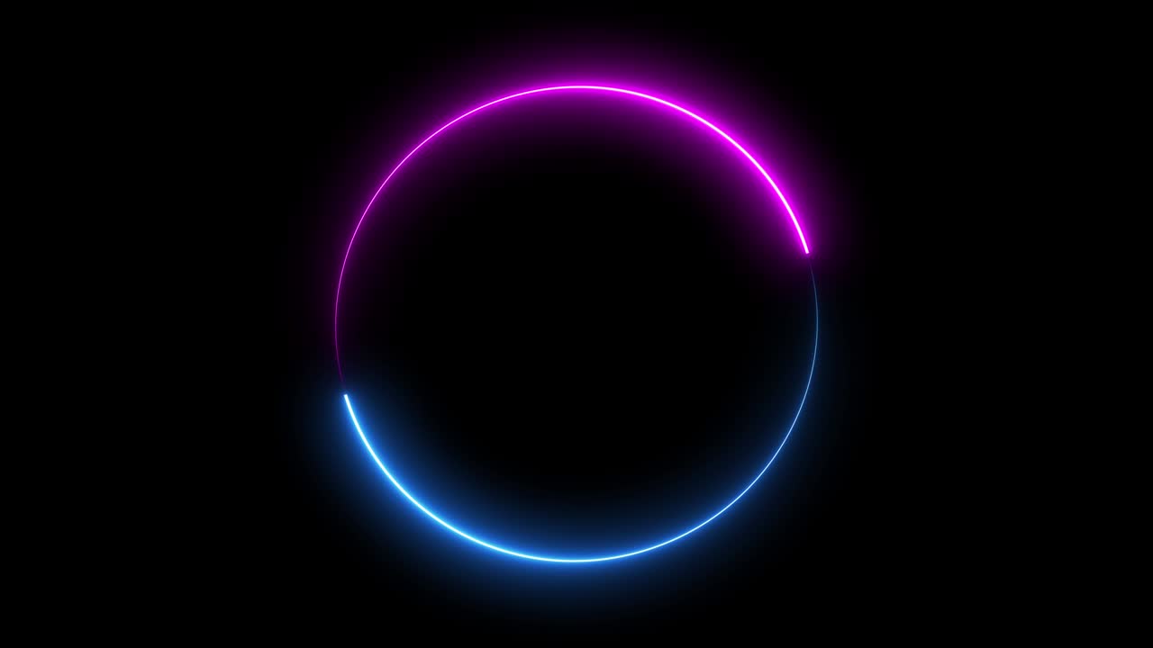 추상적인 무결한 원 배경 파란색 보라색 스트럼 루프