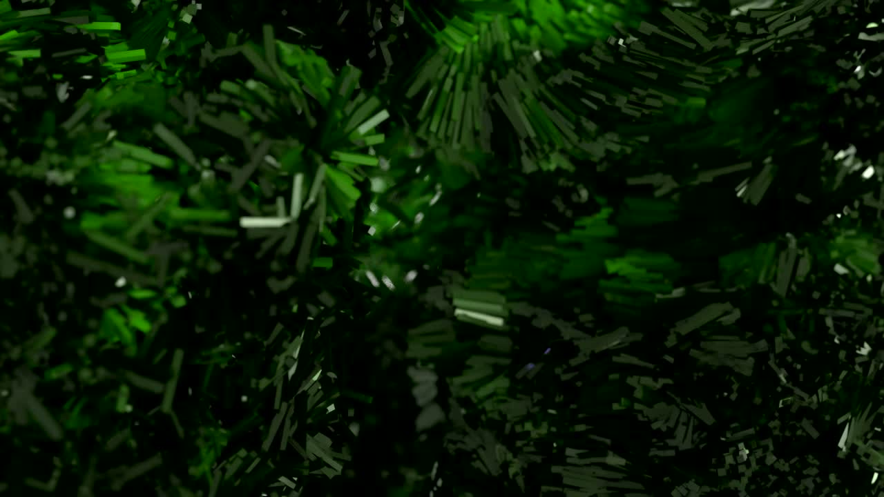 las formas cúbicas abstractas explotan a través del marco.