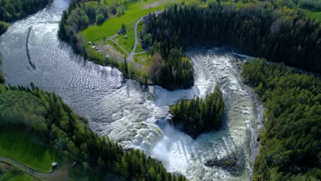 ristafallet waterfall in the western part of jamtland is listed as one of the most beautiful waterfalls in sweden.