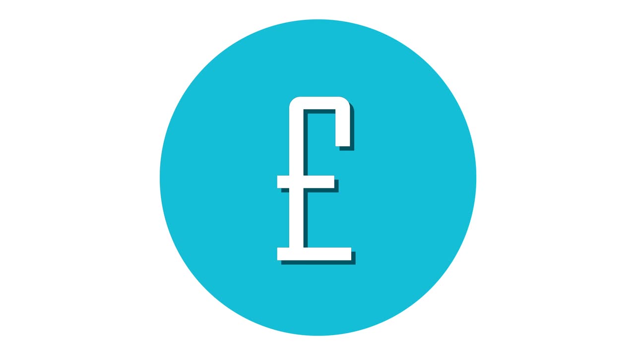 animación de cambio de dinero, concepto de comercio internacional, dólares libras euros bucle azul