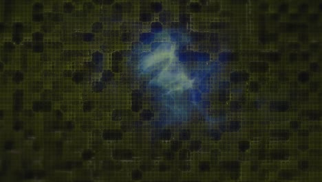 animation of dots of connections over blue waves