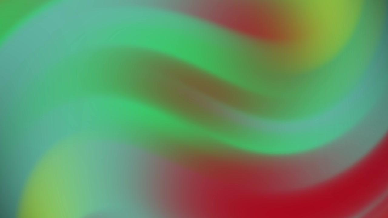 Vibrant Green Red Yellow Abstract Gradient Flow Background