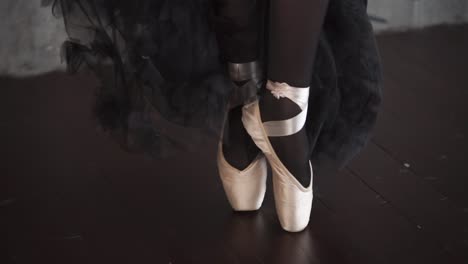 ballet dancer in pointe shoes