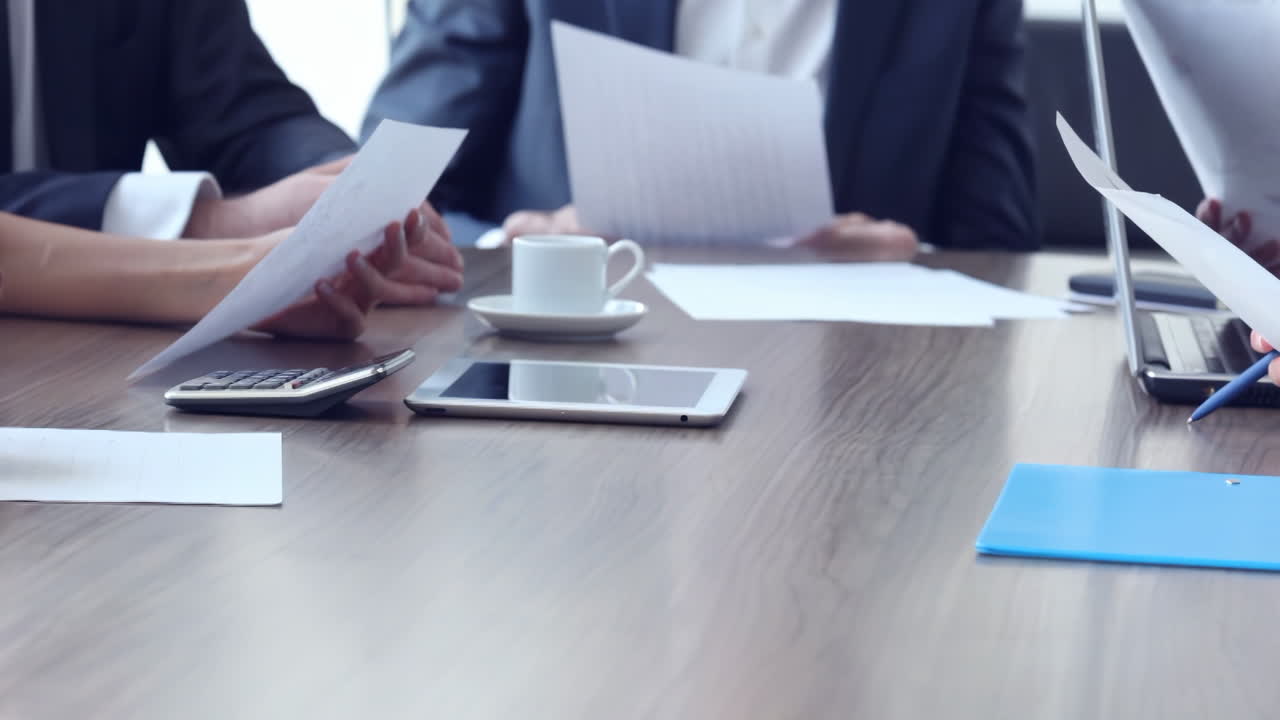 Legally Signing Sales Or Mortgage Contract Terms Mutual Agreement With Real Estate Agent Broker. Businessman negotiates with house sales agent before signing contract in Office Business Building