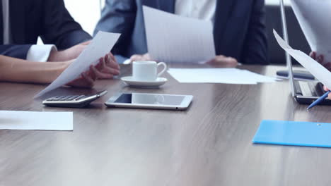 legally signing sales or mortgage contract terms mutual agreement with real estate agent broker. businessman negotiates with house sales agent before signing contract in office business building