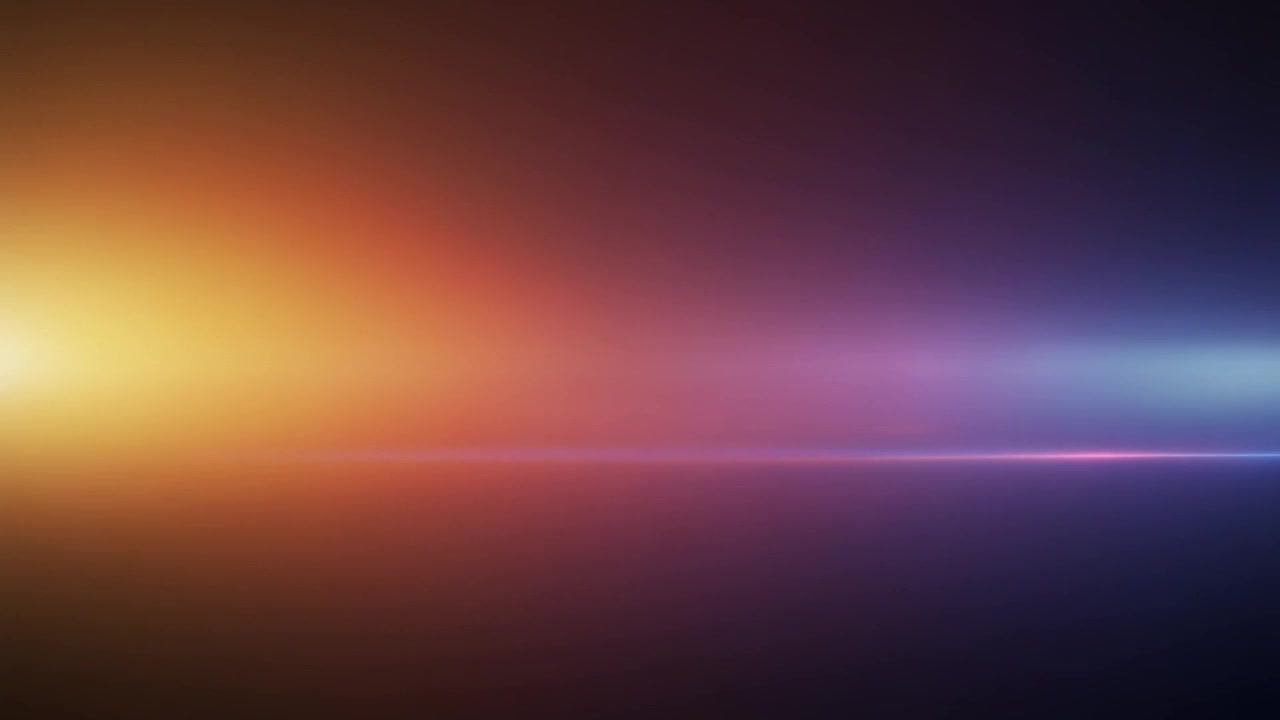 Abstract Background with Glowing Orange and Blue Light Flares