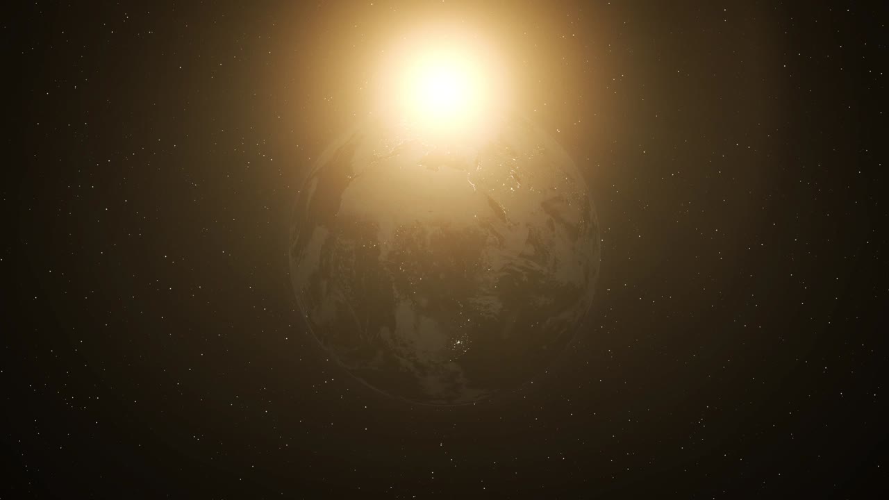 transición realista de la tierra de día a noche en áfrica