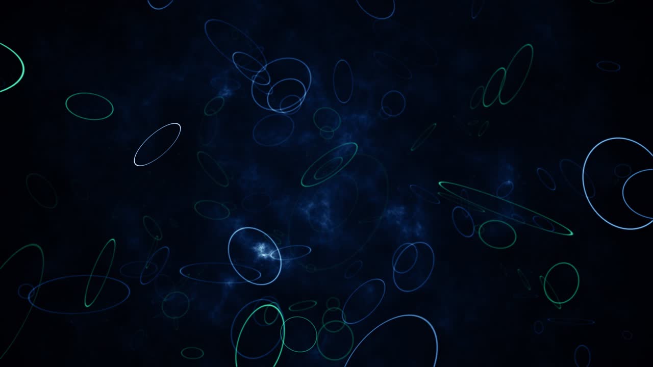 partículas azul verde evento juego tráiler títulos escenario de concierto cinematográfico bucle de fondo