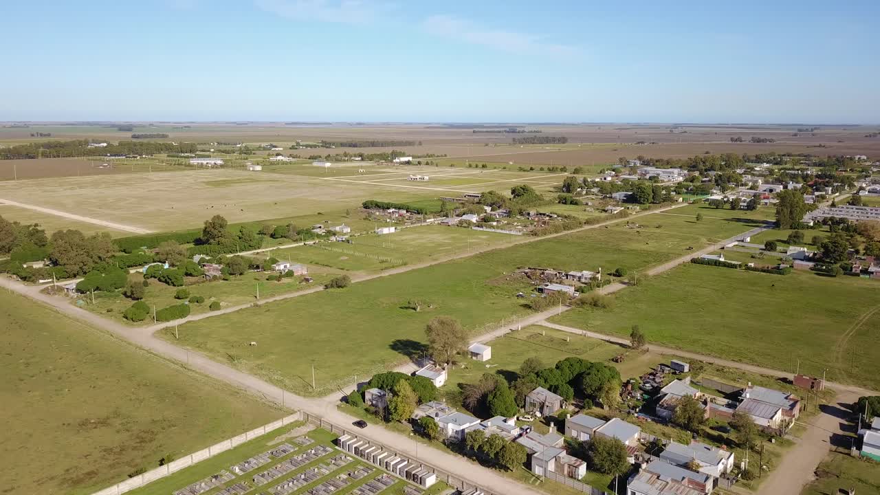 Residential Houses In Rural Town At Daytime