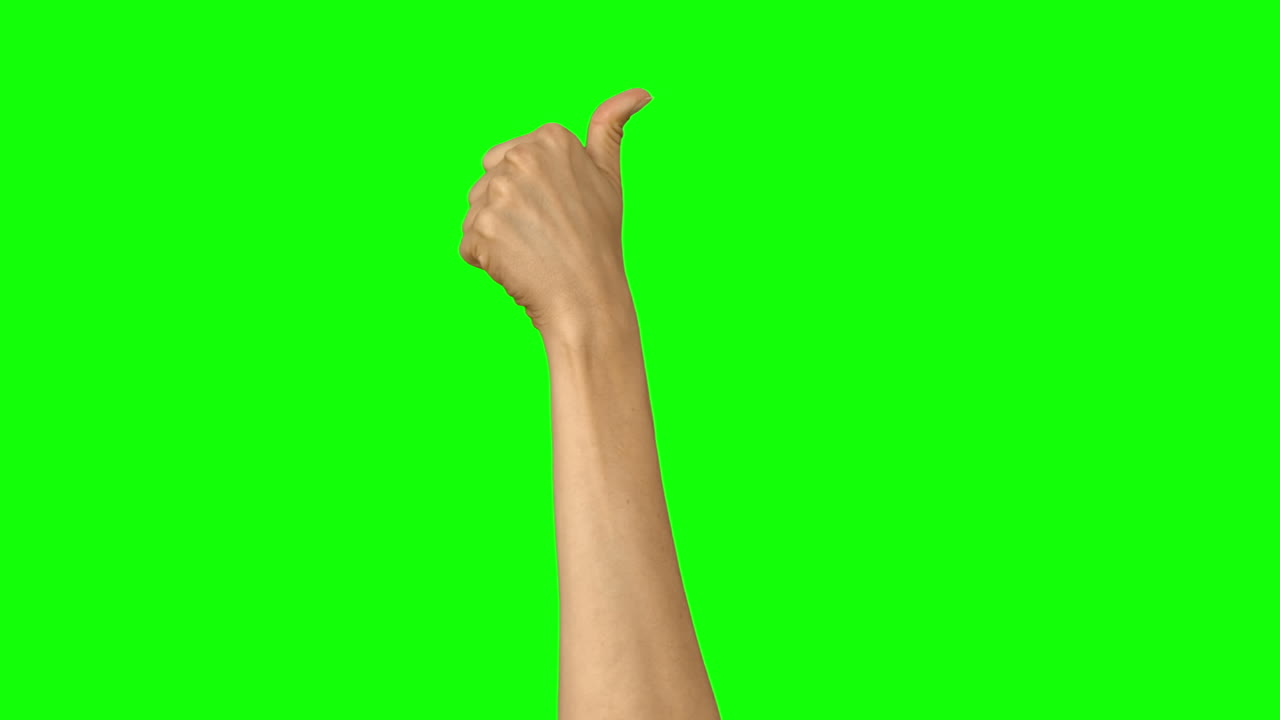 엄지손가락을 올리는 손