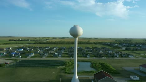 palo city water tower drone shot