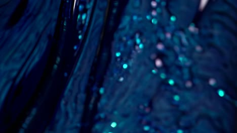 arte abstracto de resina azul con brillo