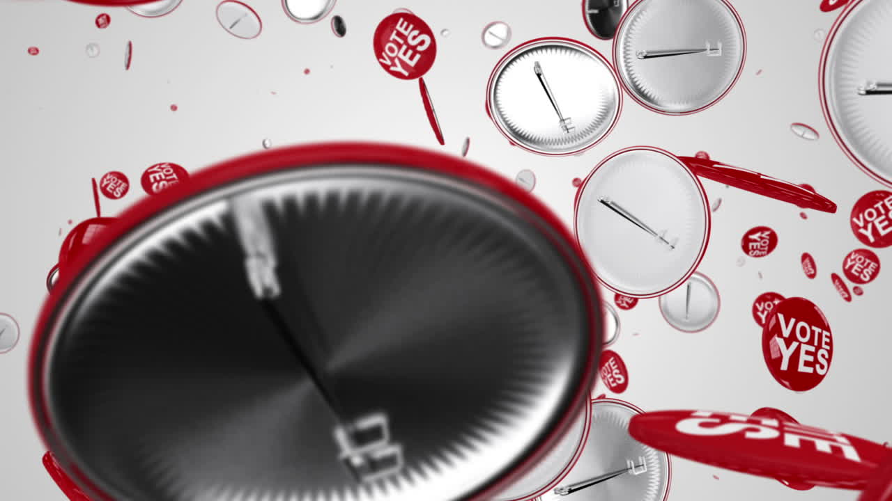 голосовать да значки падают на белом фоне