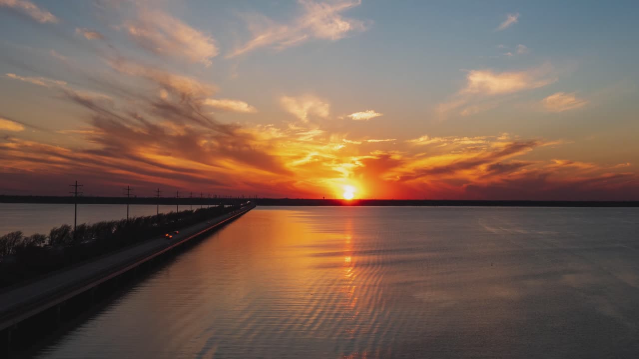 Texas Lake - Sundown Hyperlapse - March 2022