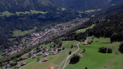 panoramic flight over the village of champéry