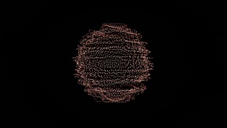 metamorphose of amorphous shape from dots and lines, abstract animation of future shape 4k