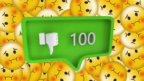 Los-Números-Aumentan-Con-íconos-De-Aversión-Contra-Emojis-En-Movimiento.