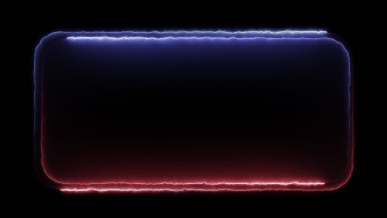 Cadre Néon Lisse – Animation de Rectangle Lumineux Arrondi