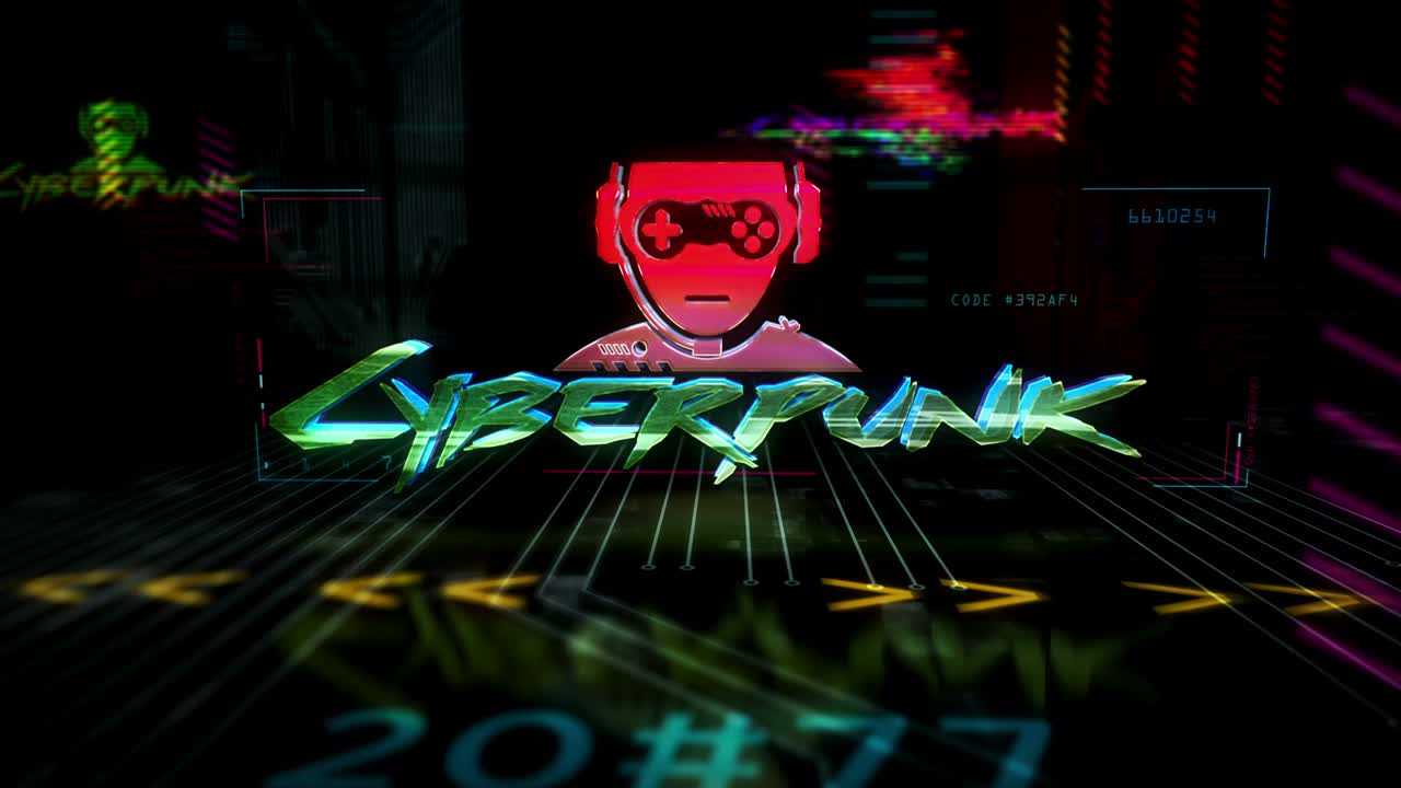 tema de introducción al estilo cyberpunk