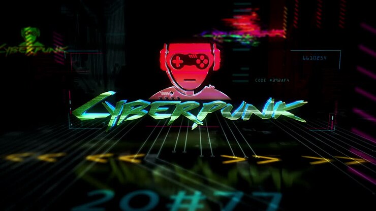 Cyberpunk style intro theme