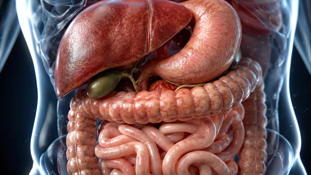 3D Medical Animation of Human Digestive System Organs
