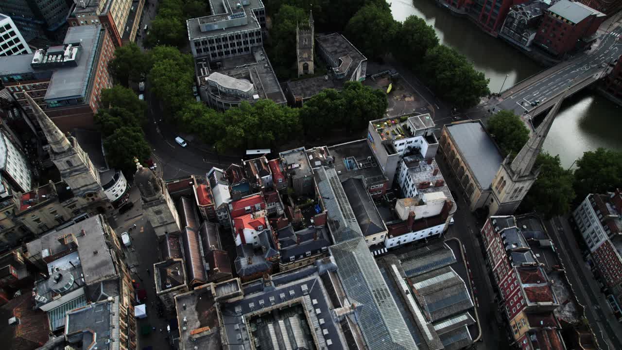 브리스톨 영국 도시 이웃 공중 전망 feat