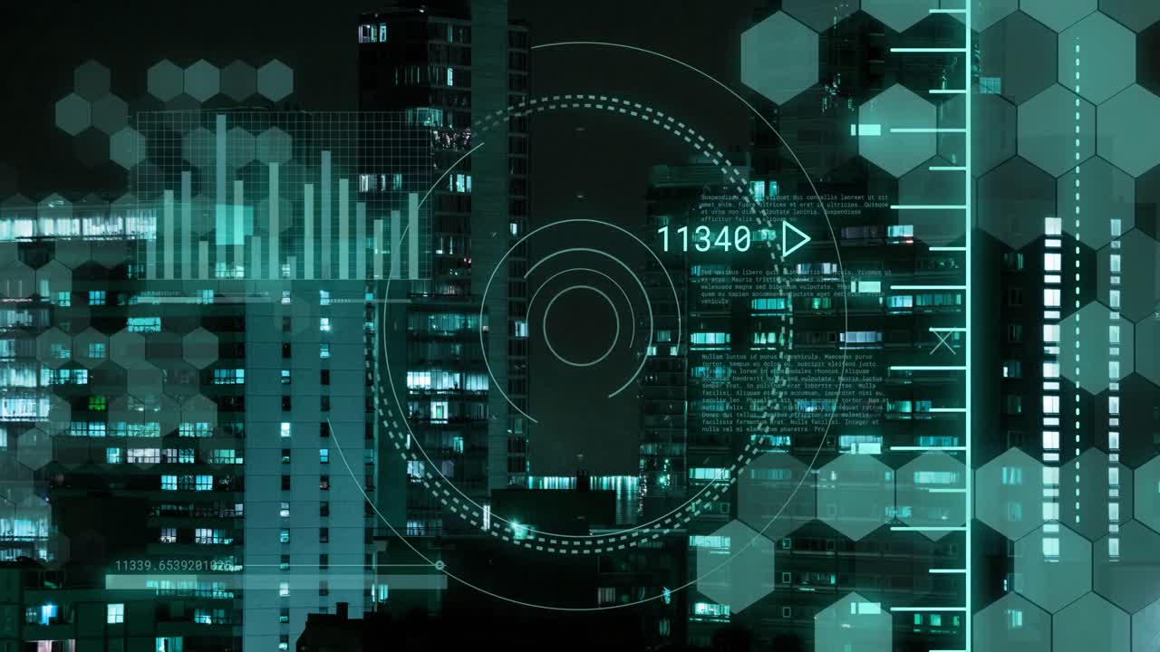 Animation of data processing over scope scanning