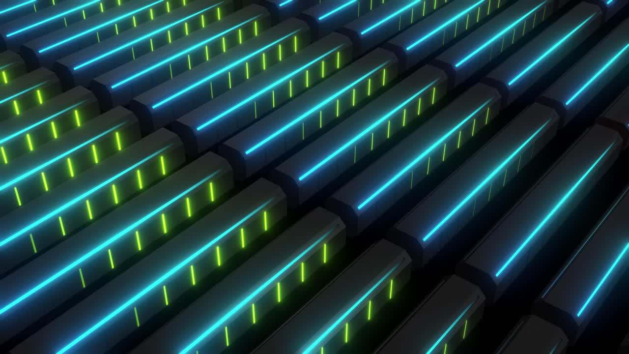 Abstract Futuristic Neon Technology Background