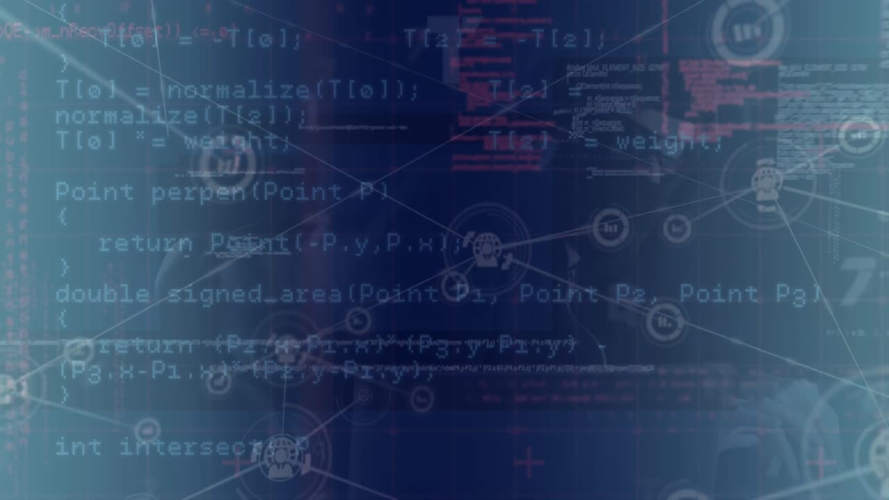 animación de la red de conexiones con procesamiento de datos