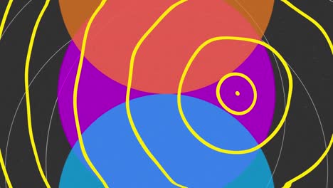animación de formas en movimiento sobre un fondo gris