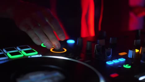 dj playing music in a nightclub