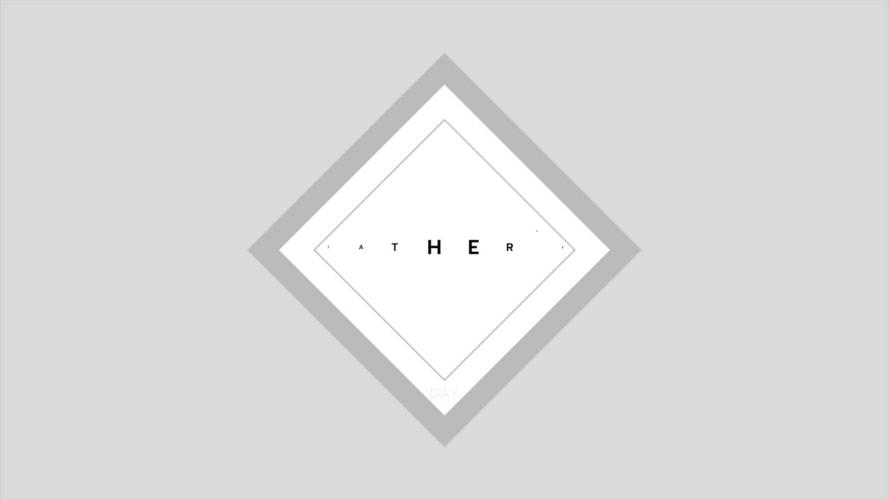 Modern Fathers Day text on fashion white gradient