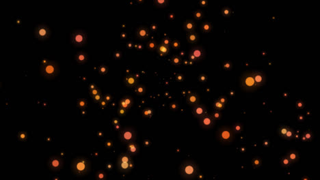 abstract glowing particles