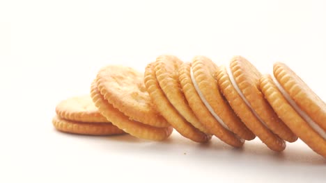 galletas de crema apiladas