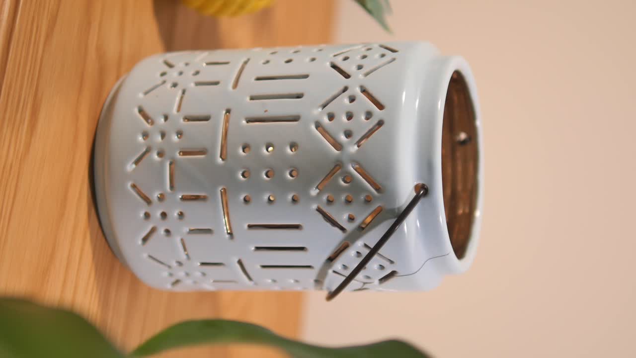 Light Blue Decorative Lantern